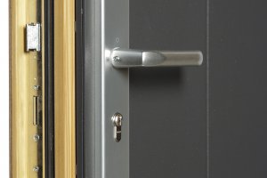Drzwi zewnętrzne drewniano aluminiowe Alluminio 1 Detal 2